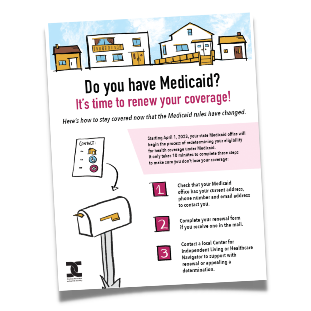 Screenshot of the Medicaid Unwinding flyer.
